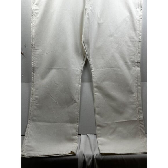 Dickies Pants Mens 48x32 Utility Work Pants White Relaxed Fit Carpenter Painter - Picture 6 of 10